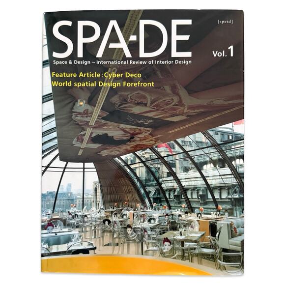 SPA-DE Space & Design International Review of Interior Design Vol. 1 HCDJ OOP - Picture 1 of 9